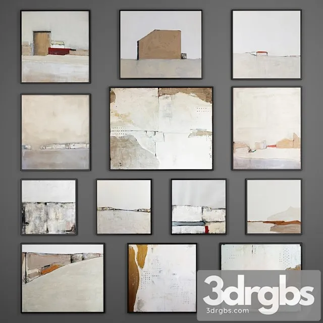 Collection Of Paintings 11 3D Model Free