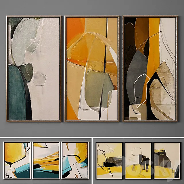 Collection of paintings-124 3D Model