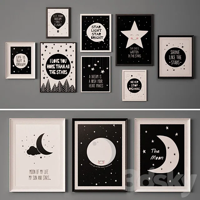 Collection of paintings-29 3D Model