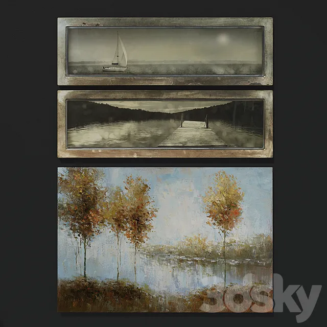 Collection of paintings 3DModel