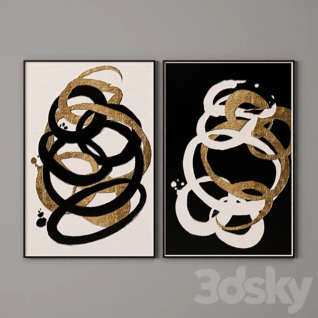 Collection of paintings-6 3D Model