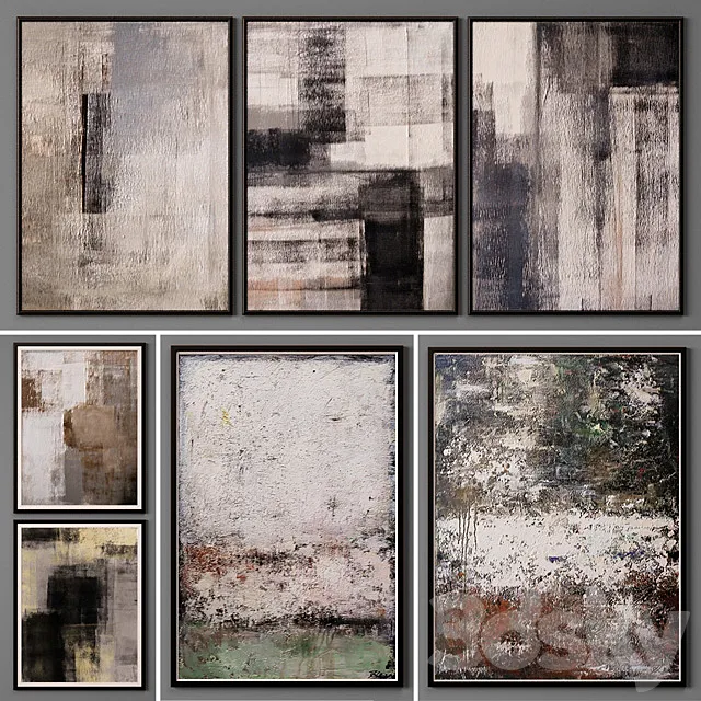 Collection of paintings-90 3D Model