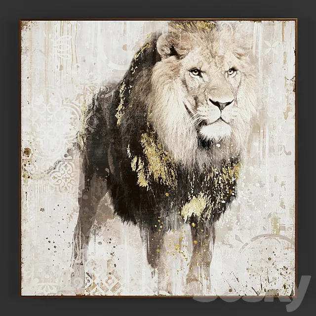 Collection of paintings N109 3DModel