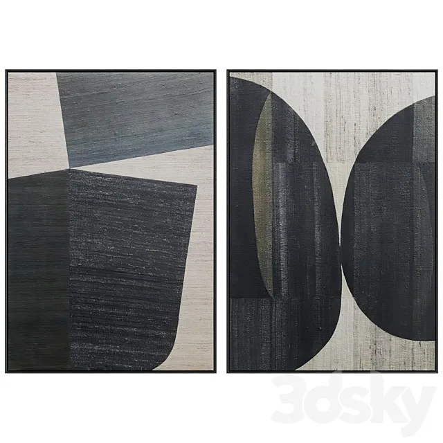 Collection of paintings x + l 3DModel