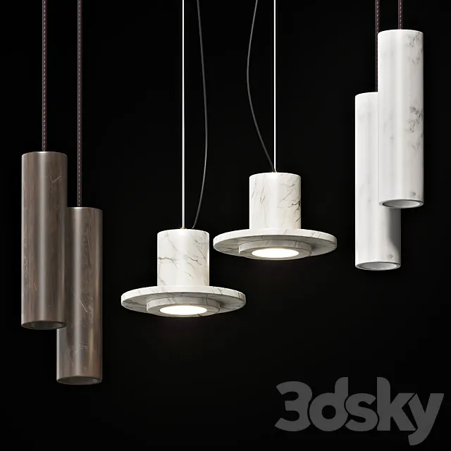 Collection of pendant lights Lampatron # 4 3D Model