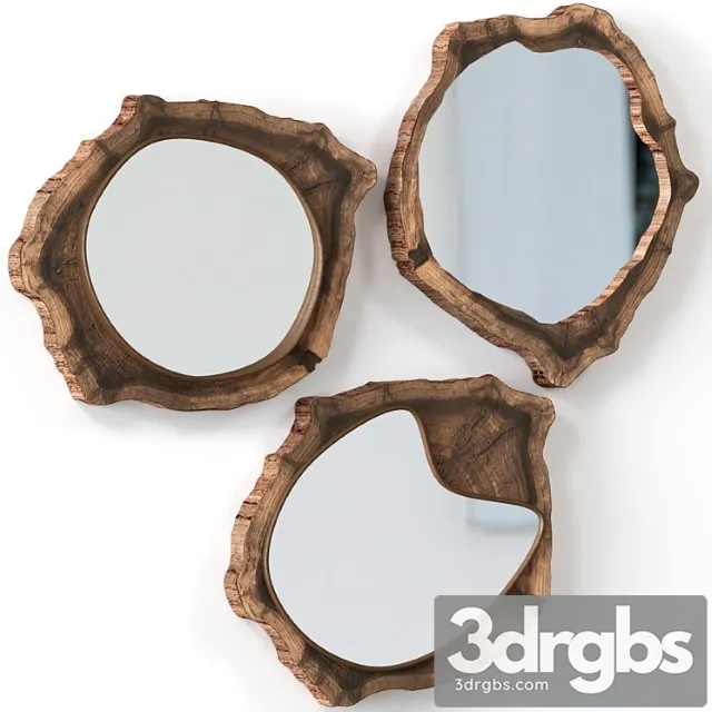 Collection of slab mirrors. 3D Model Free