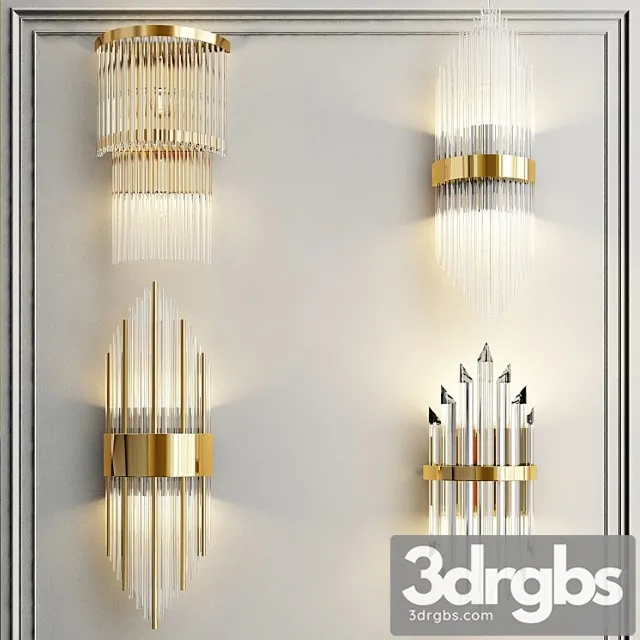 Collection Of Wall Lamps 3D Model Free