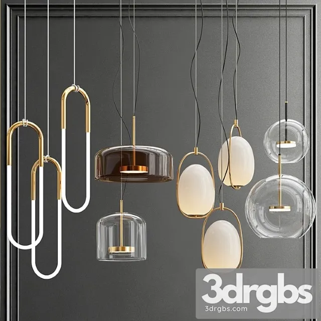 Collection ofminimalist pendants 2 3D Model Free