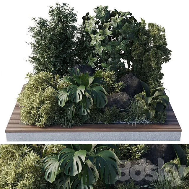 Collection outdoor indoor 101 pot plant 3D Model
