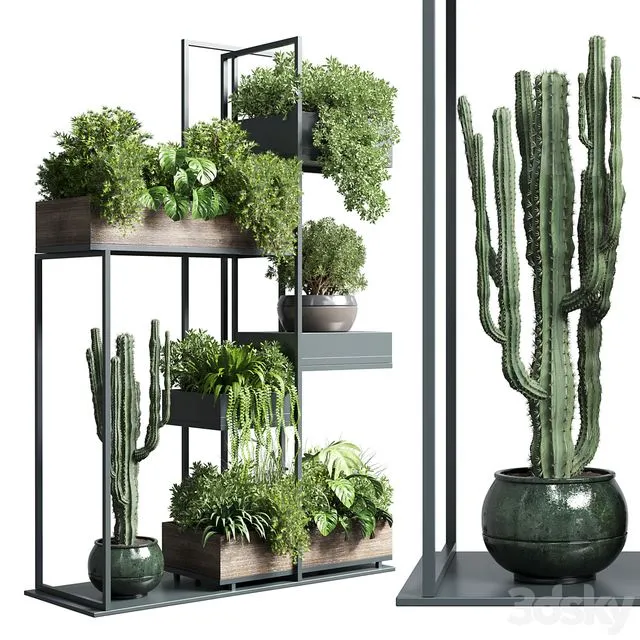 Collection Outdoor Indoor plant stand-metal and wooden vase 13 Free Download