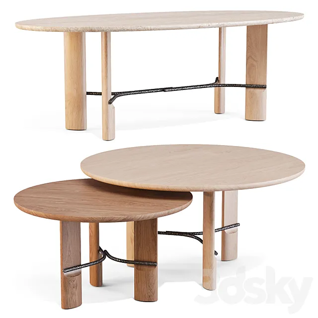 Collection Particulière: HUB – Dining Tables 3D Model