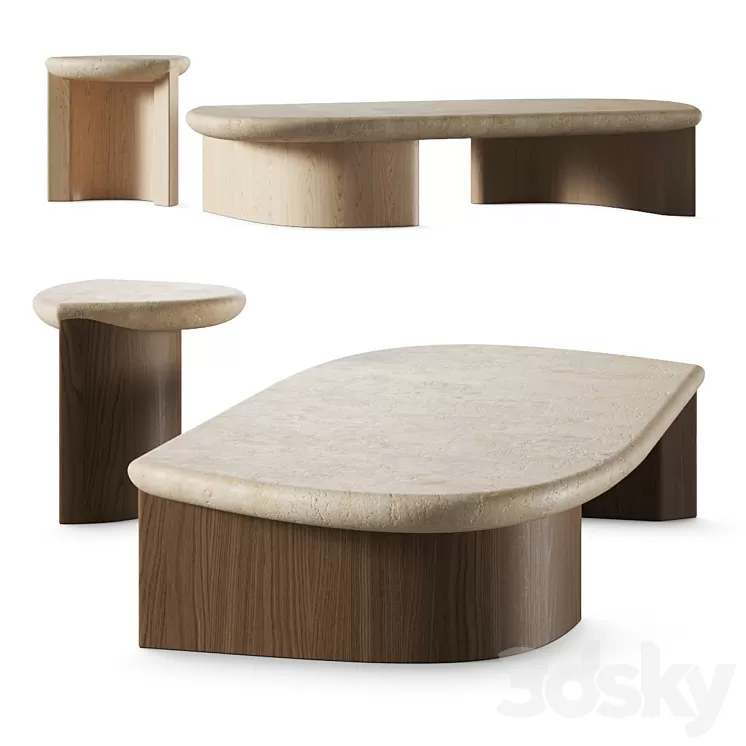Collection Particulière Lady R Coffee Tables 3D Model Free