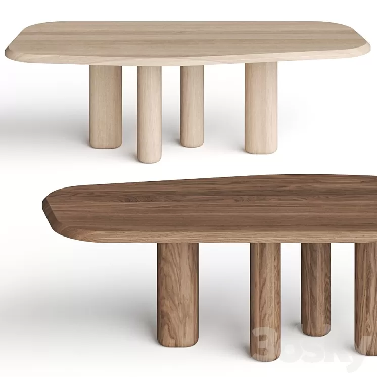 Collection Particuliere Rough Dining Tables 3D Model