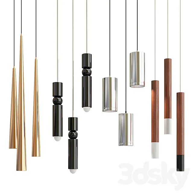 Collection pendants 3D Model