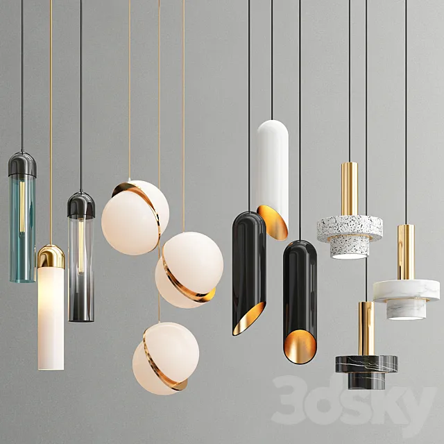 Collection pendants new 3D Model