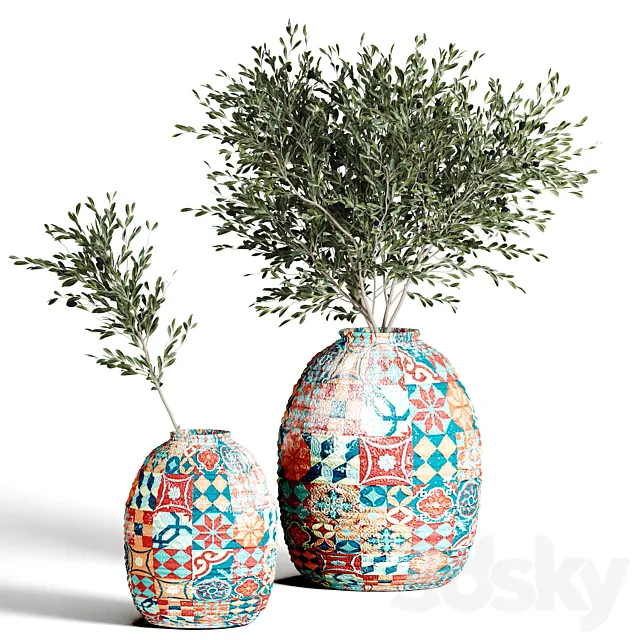 collection plants indoor 1 3DModel