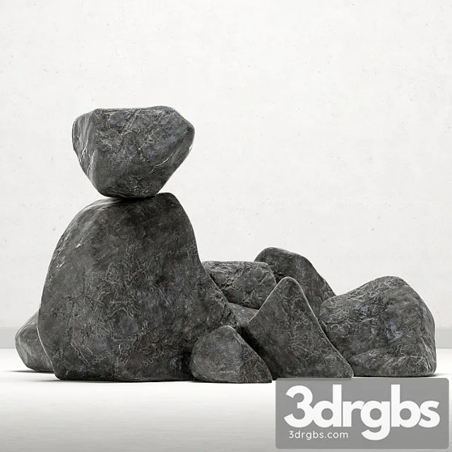 Collection Rock Stone Kollektsiia Skalnykh Kamnei 3D Model Free
