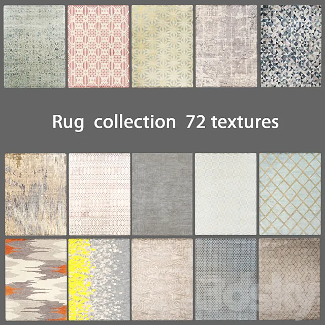 Collection rugs 4 3DModel