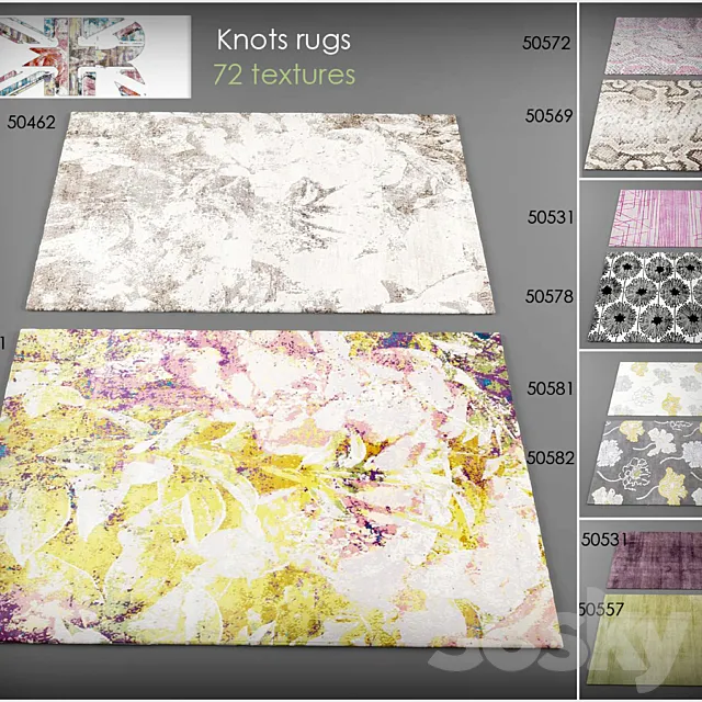Collection rugs Knots rugs 3DModel