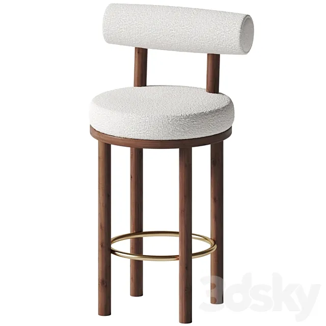 Collector - Moca bar chair 3D Model