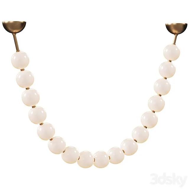 Collier De Perles Chandelier 3D Model