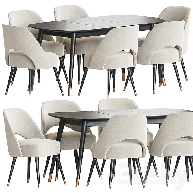 Collins Chair Clover Table Dining Set Free Download