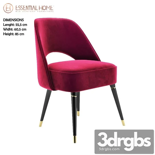 Collins Dinning Chair 3D Model Free