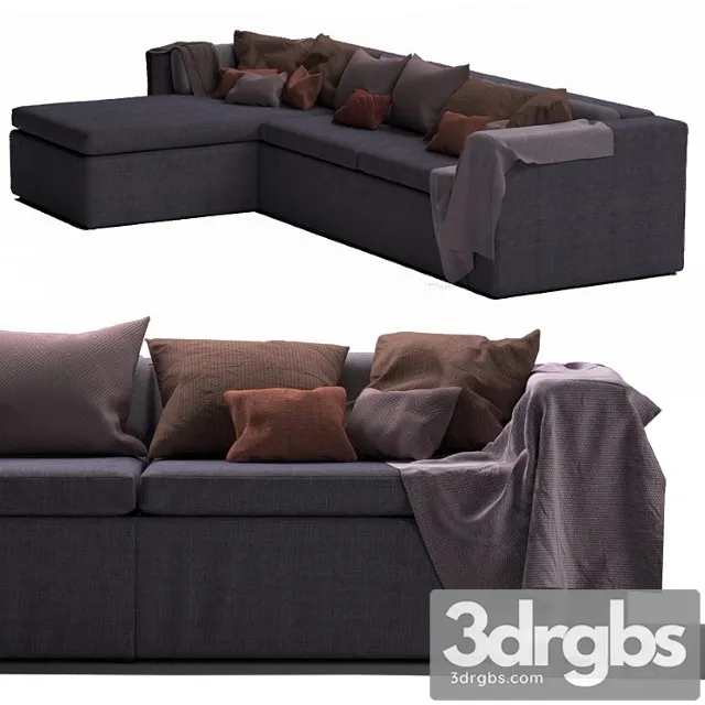 Collins sofa 2 3D Model Free