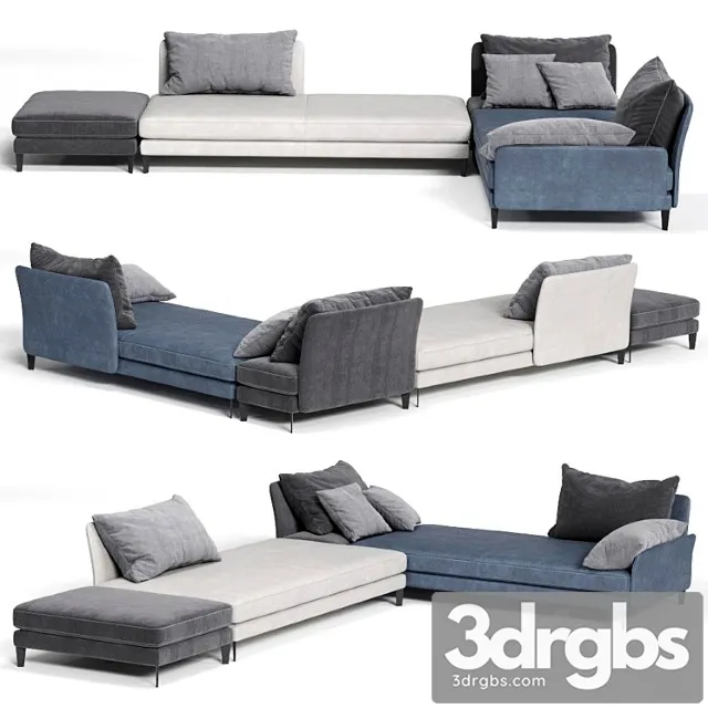Colombini casa spettacolo sofa 2 3D Model Free