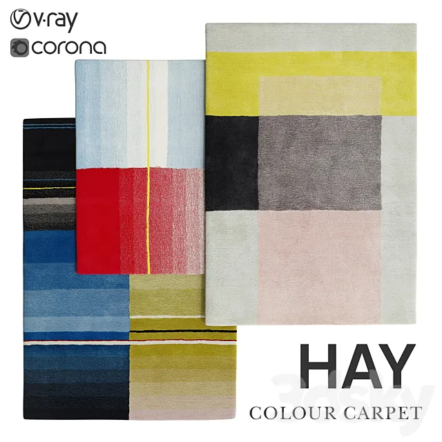 COLOR CARPET HAY DESIGN 3D Model