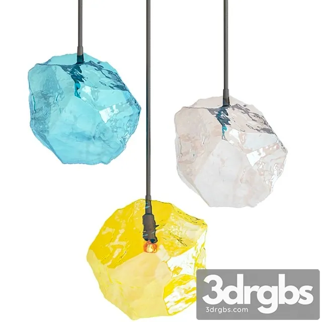Color Ice Cube Pendant 1 3D Model Free