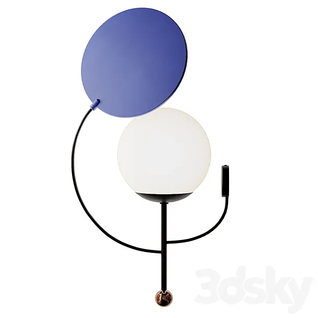Colorful Wall Lamp by Thomas Dariel 3DModel