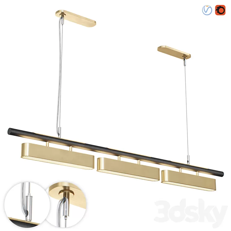 Colt pendant lamp 3D Model