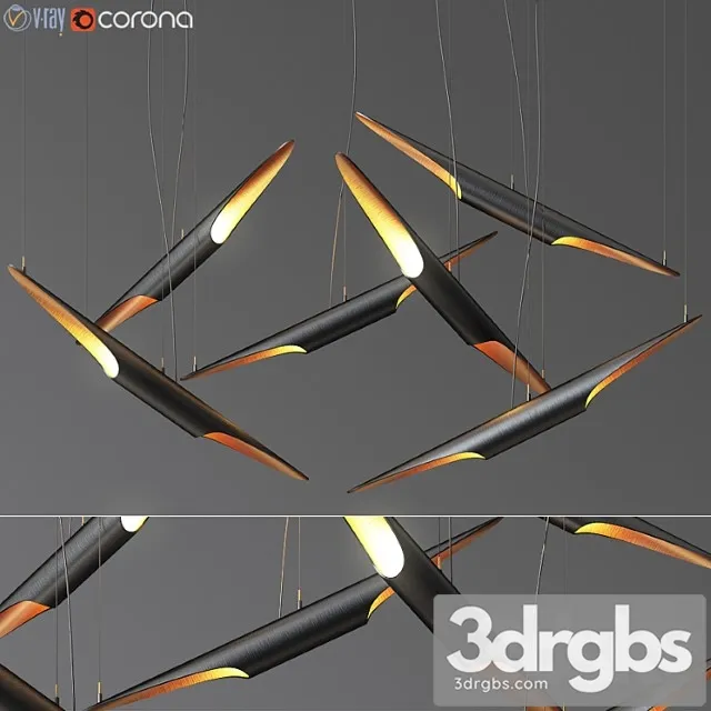 Coltrane suspension light delightfull 3D Model Free