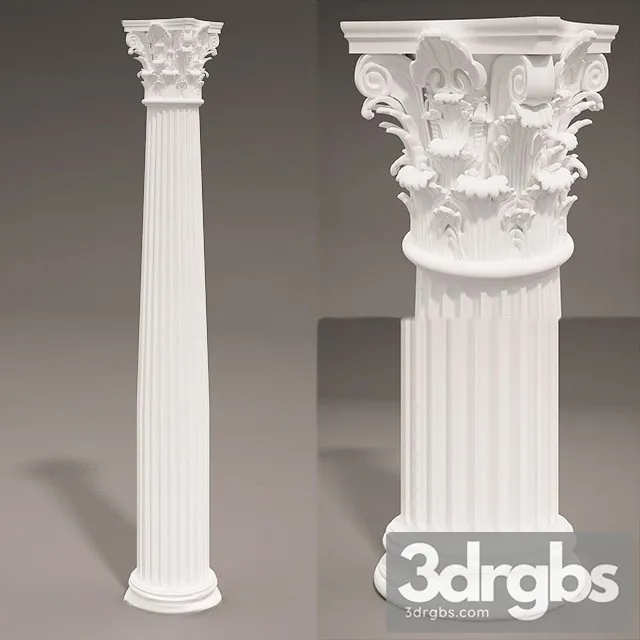 Column Classic 02 3D Model Free