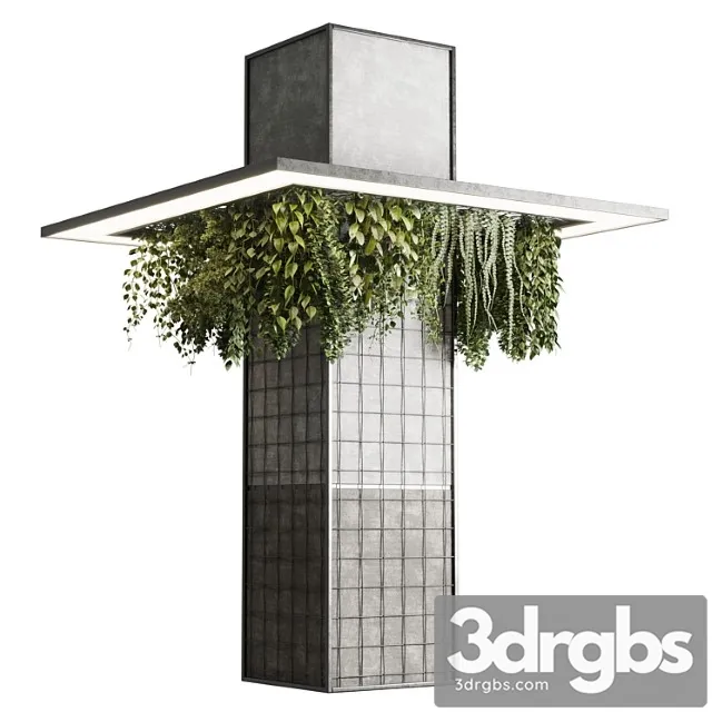 Column Plant Pillar Plant 05 3D Model Free
