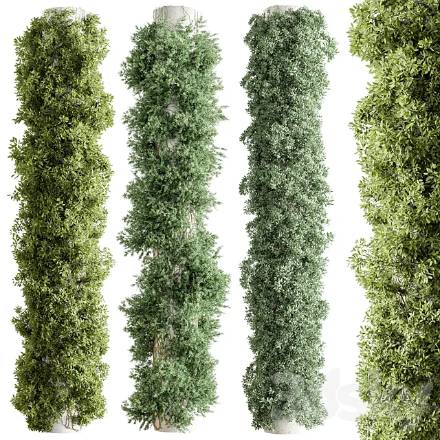 Column Vertical Garden - Wall Decor 93 3D Model