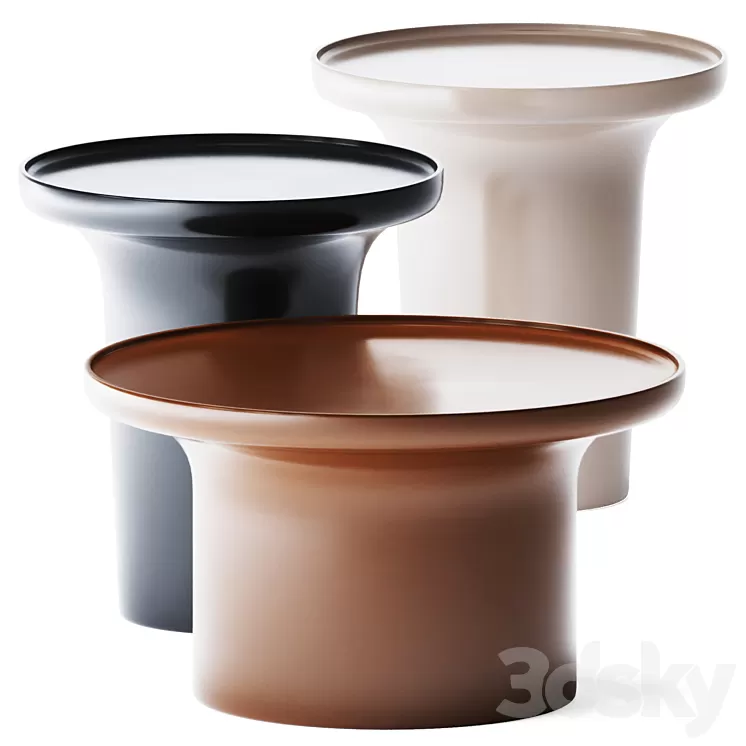 Colvene Lacquer Coffee Table by AM.PM 3D Model