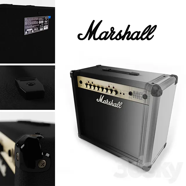 Combo Marshall MG30FX 3D Model