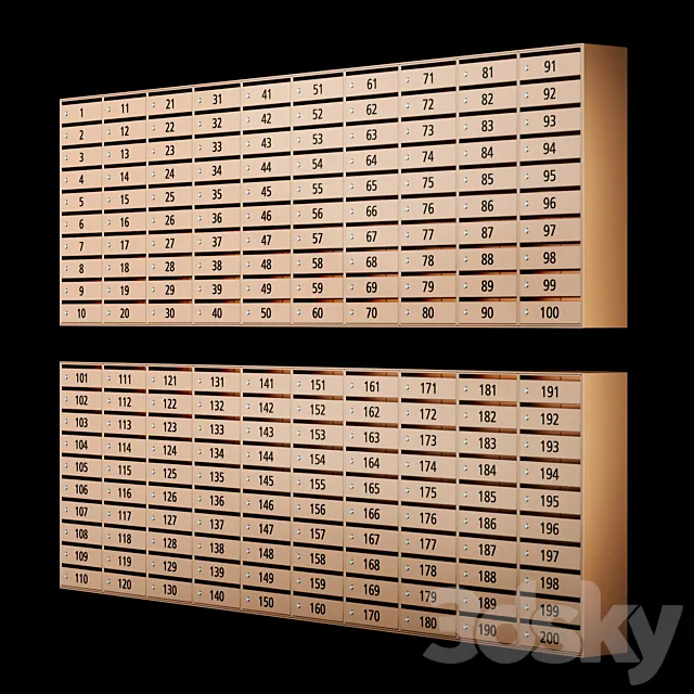 Comfort _ business class mailboxes 3DModel