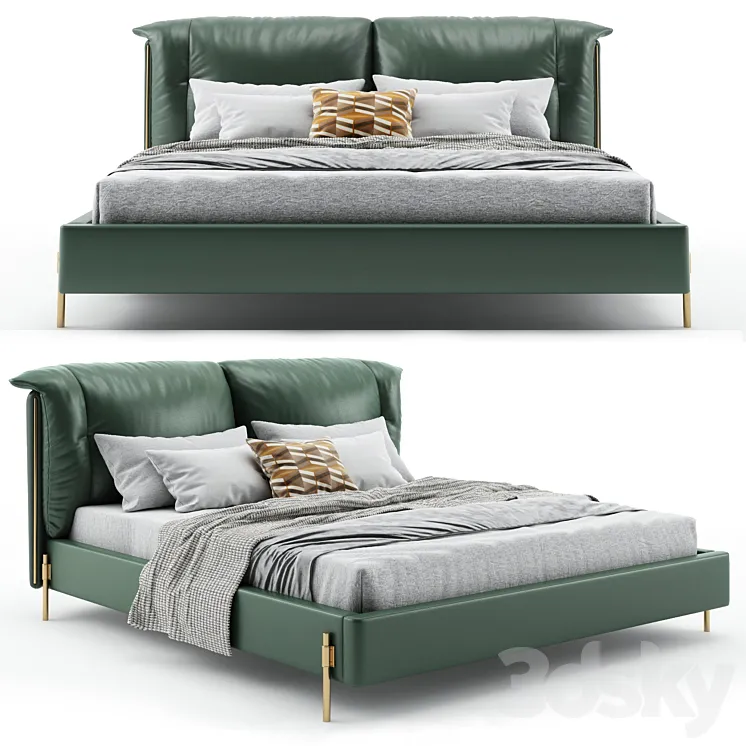Comfort Bed 3D Model Free
