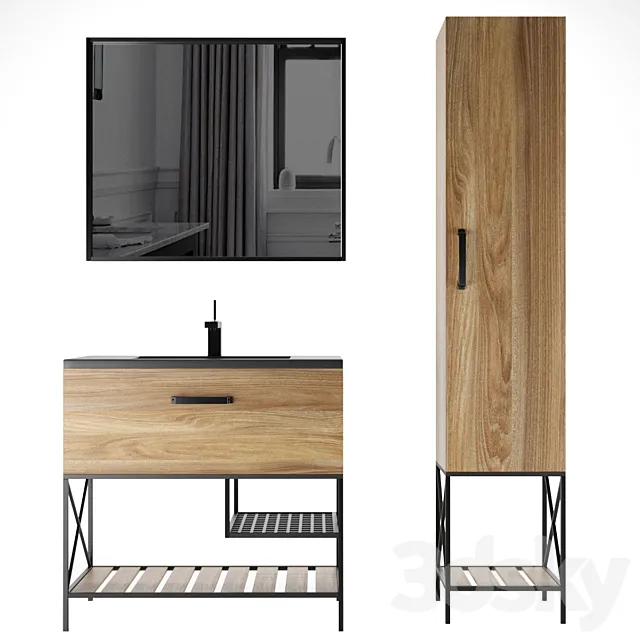 Comforty bathroom furniture Bradford 3D Model