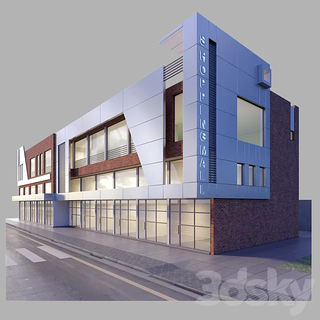 Commercial building 1 3D Model