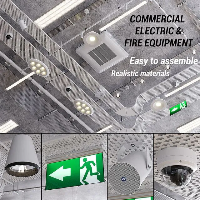 Commercial electric and fire fighting 3D Model