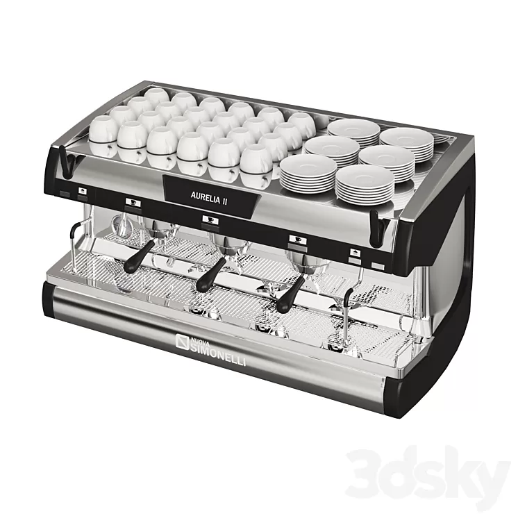 Commercial Espresso Coffee Machine AURELIA 3D Model