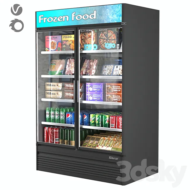 commercial refrigerator - turbo air 3DModel