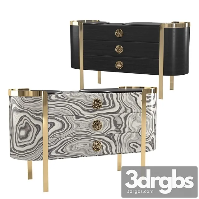 Commode doris opera contemporary 2 3D Model Free