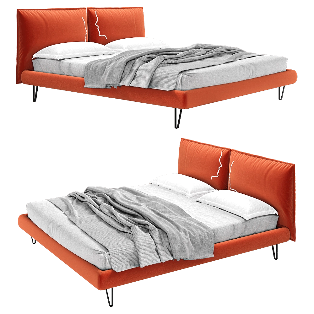 Comodo - Bed Cora 3D Model