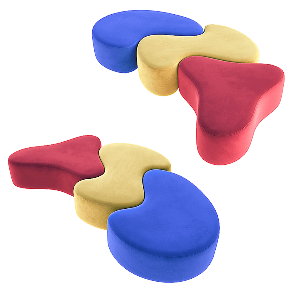 Comodo - Pouf Mosaic 3D Model