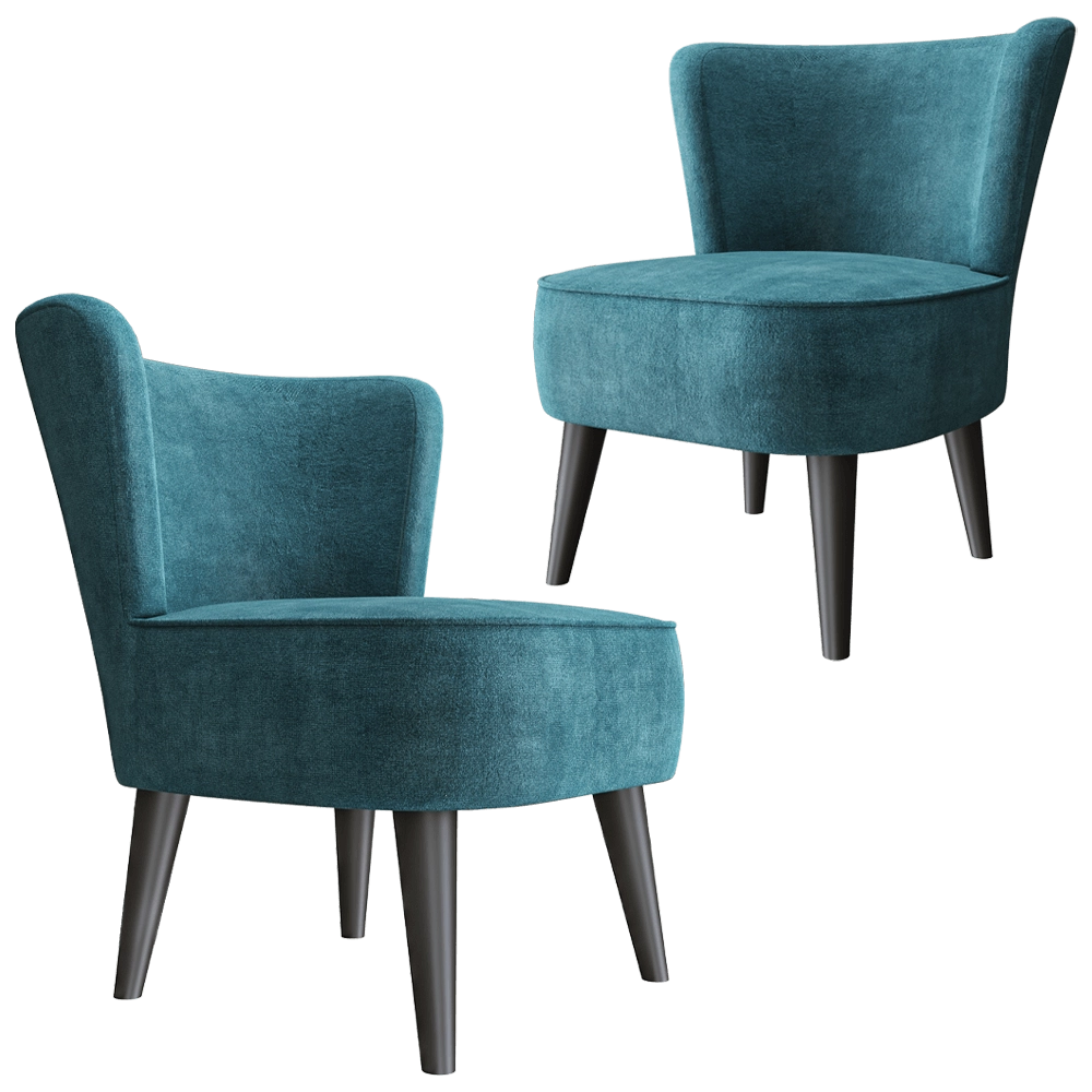 Complet Furniture - Armchair Fotel Retro 3D Model